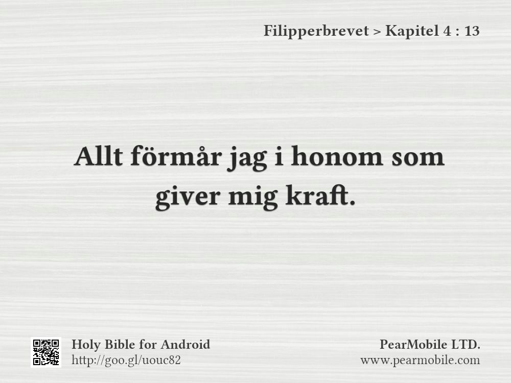 Filipperbrevet, Kapitel 4:13